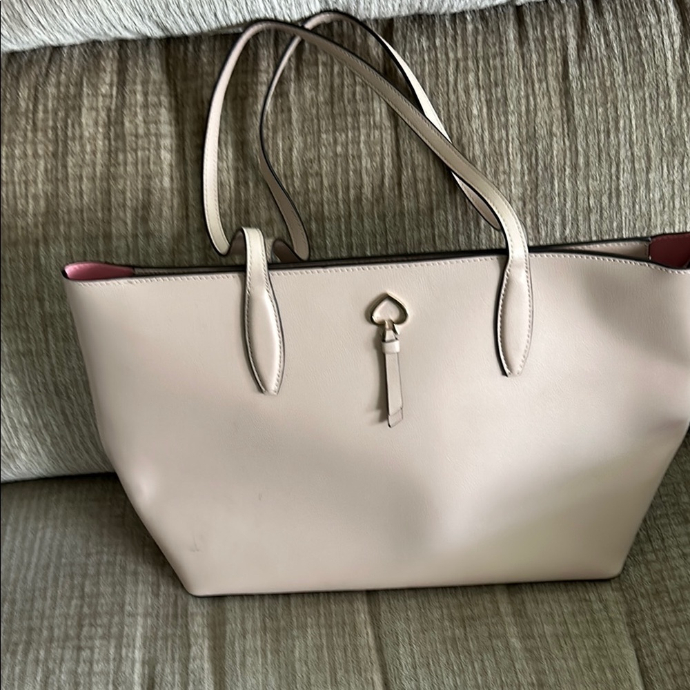 Kate Spade, New York Adele large tote Brixton Baker 10 1/2 x 14 x5 pinkish beige